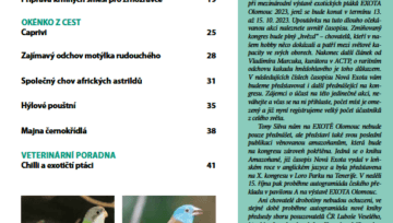 Obsah časopisu Nová Exota č. 6/2023